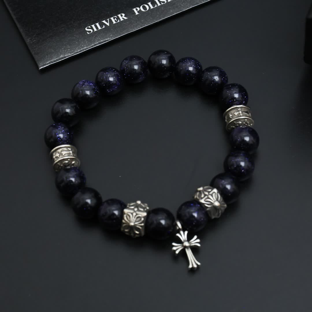 Chrome Hearts Turquoise Bead Bracelet